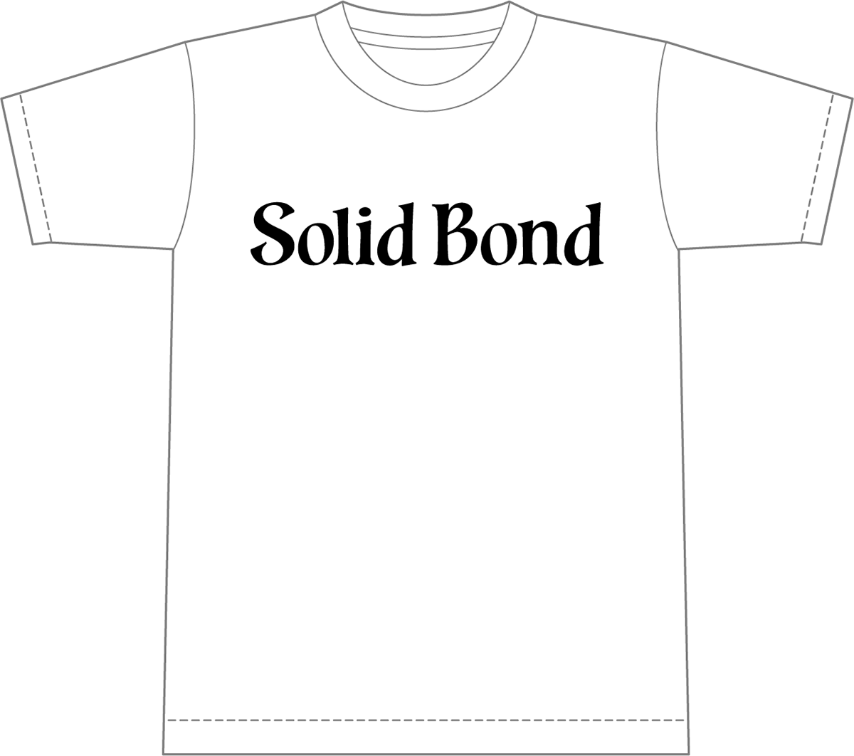 3/16 Solid Bond T-Shirt Design-1 White 発売開始！
