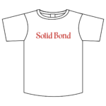 Solid Bond T-Shirt Design-1 Black & White Red Logo