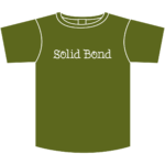 Solid Bond T-Shirt Design-4 Military Green & White