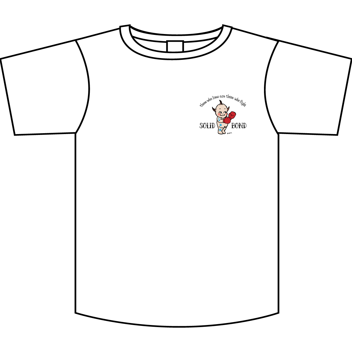 7/20 Solid Bond T-Shirt Design-3 White 発売開始！