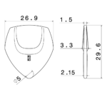 Rombo Erebus Pick-2.15 mm